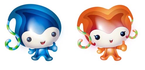 吉祥物丽尼、水妮